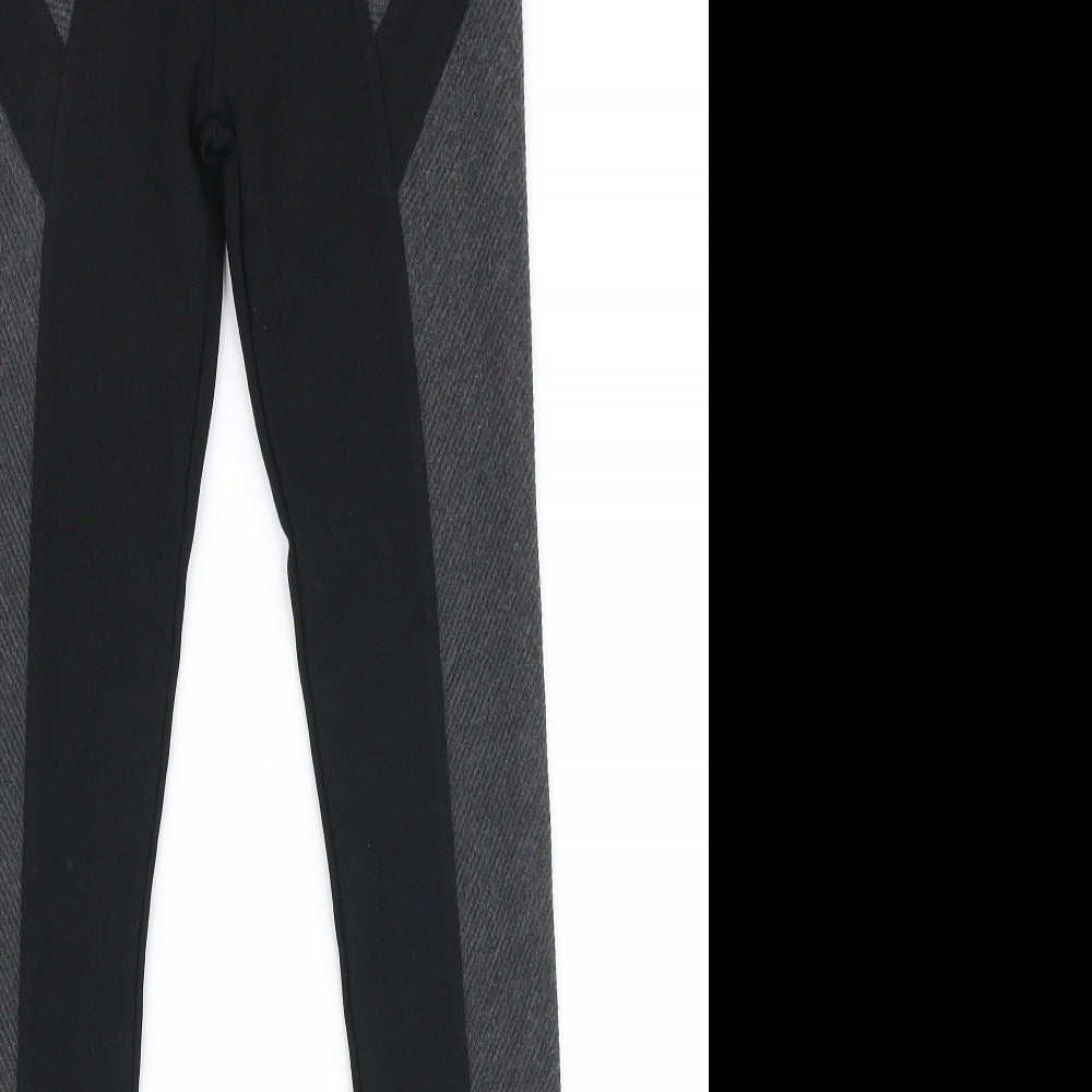 River Island Womens Black  Viscose Capri Leggings Size 6 L29 in