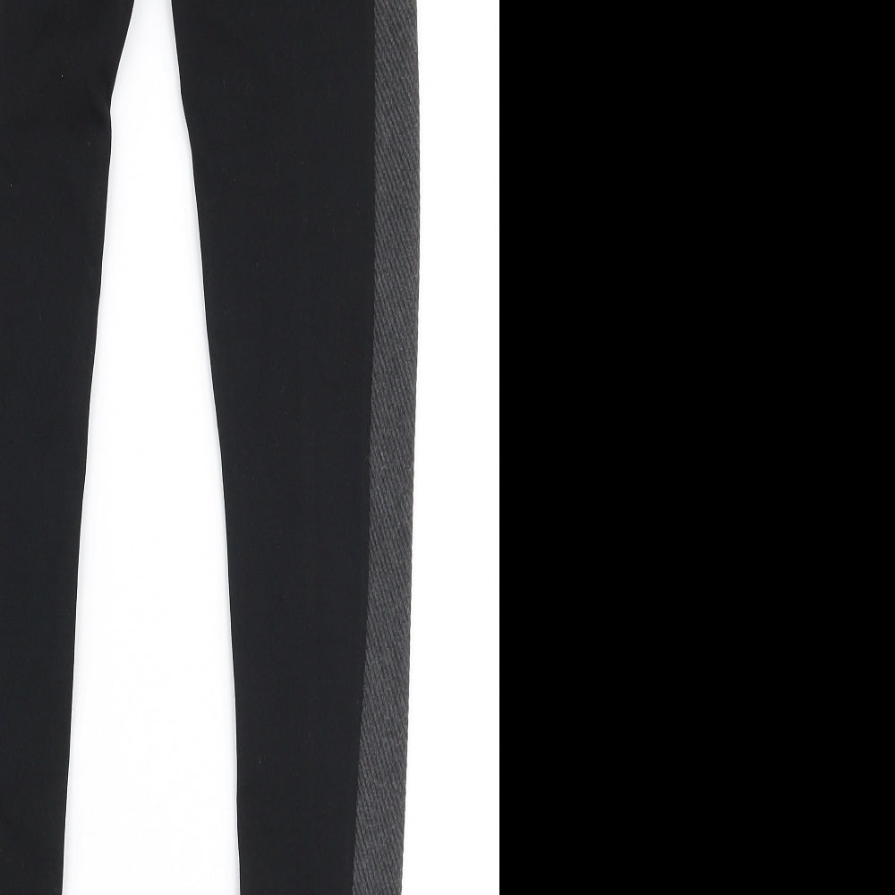 River Island Womens Black  Viscose Capri Leggings Size 6 L29 in