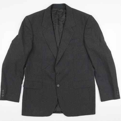 Executex Mens Grey  Polyester Jacket Suit Jacket Size 40