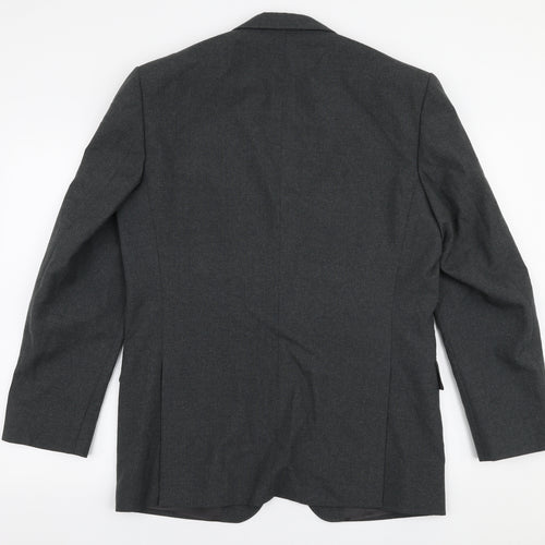 Executex Mens Grey  Polyester Jacket Suit Jacket Size 40