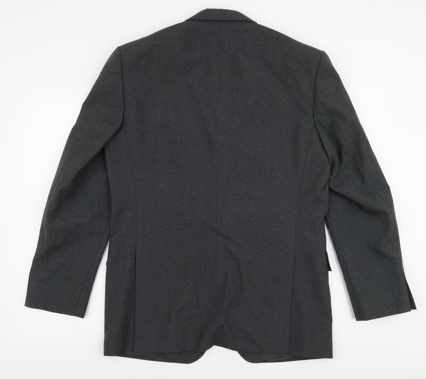 Executex Mens Grey  Polyester Jacket Suit Jacket Size 40