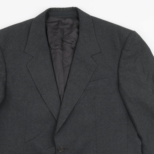 Executex Mens Grey  Polyester Jacket Suit Jacket Size 40