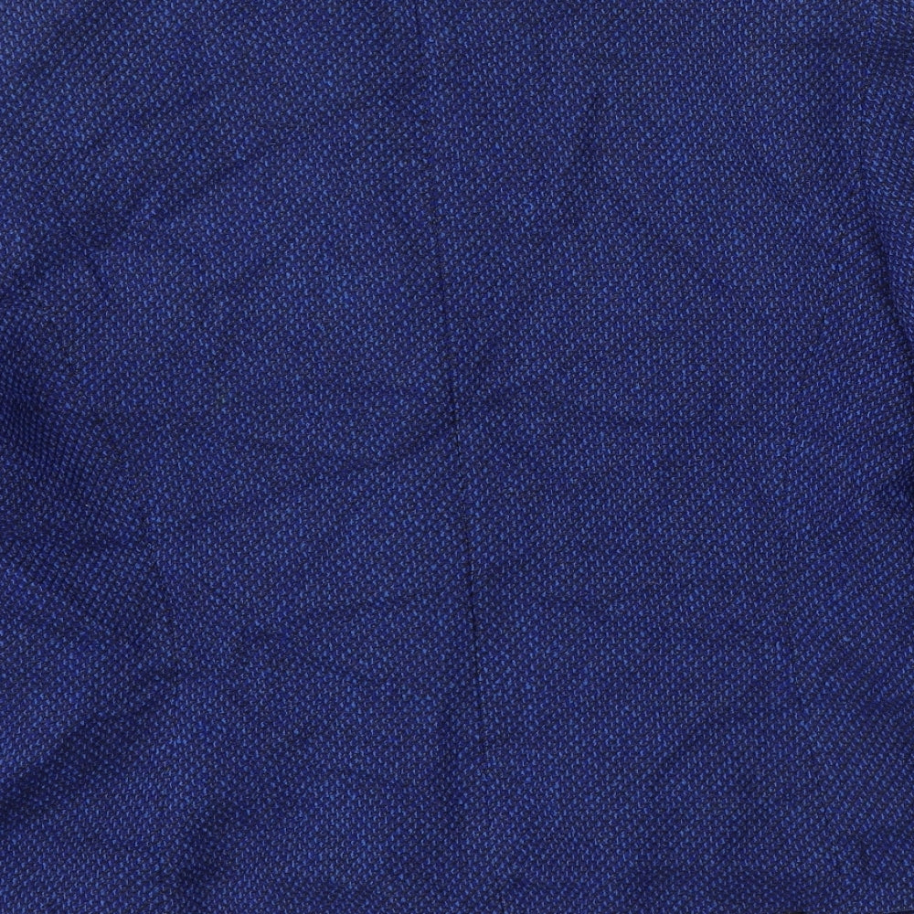 Jacques Vert Womens Blue  Wool Jacket Suit Size 16