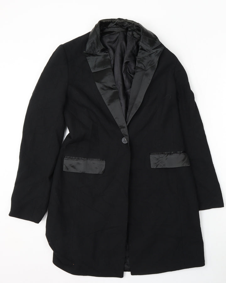 Dorothy Perkins Womens Black   Jacket  Size 10  Button