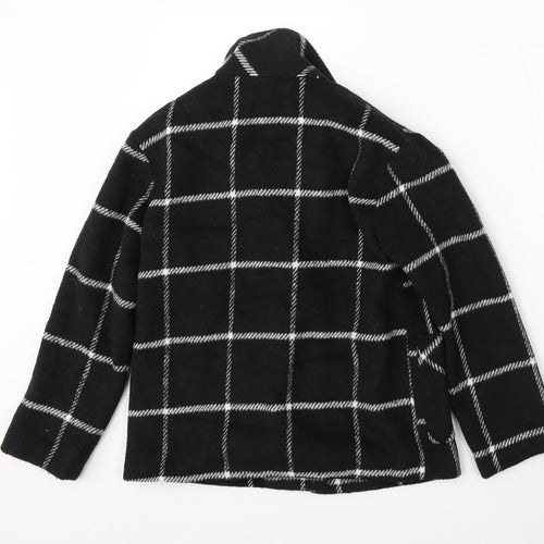 SheIn Girls Black Geometric  Jacket  Size 9 Years