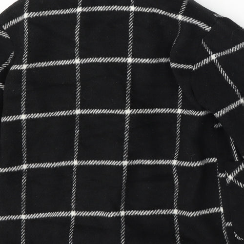 SheIn Girls Black Geometric  Jacket  Size 9 Years