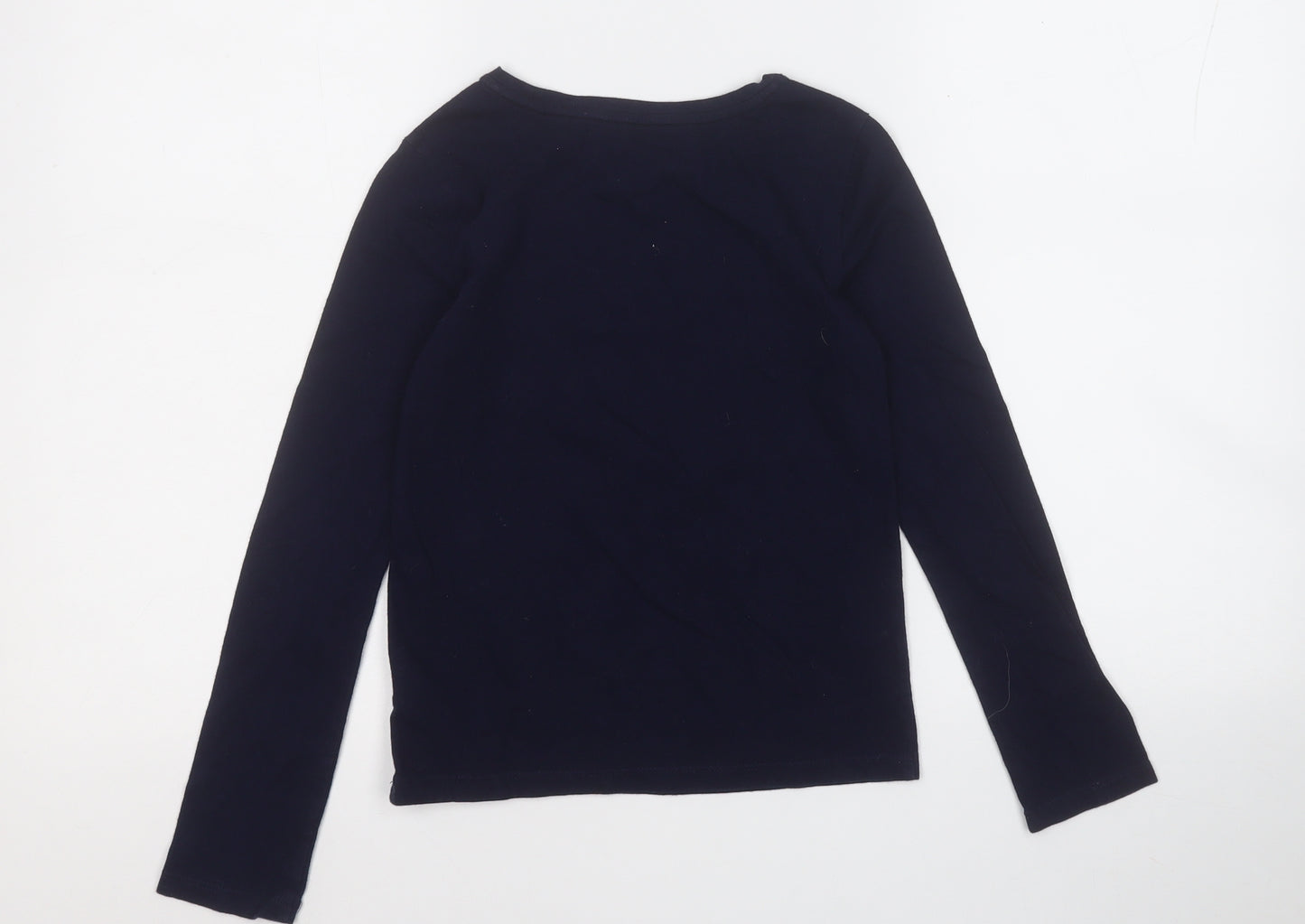 Gap Girls Blue  Cotton Basic T-Shirt Size M Round Neck