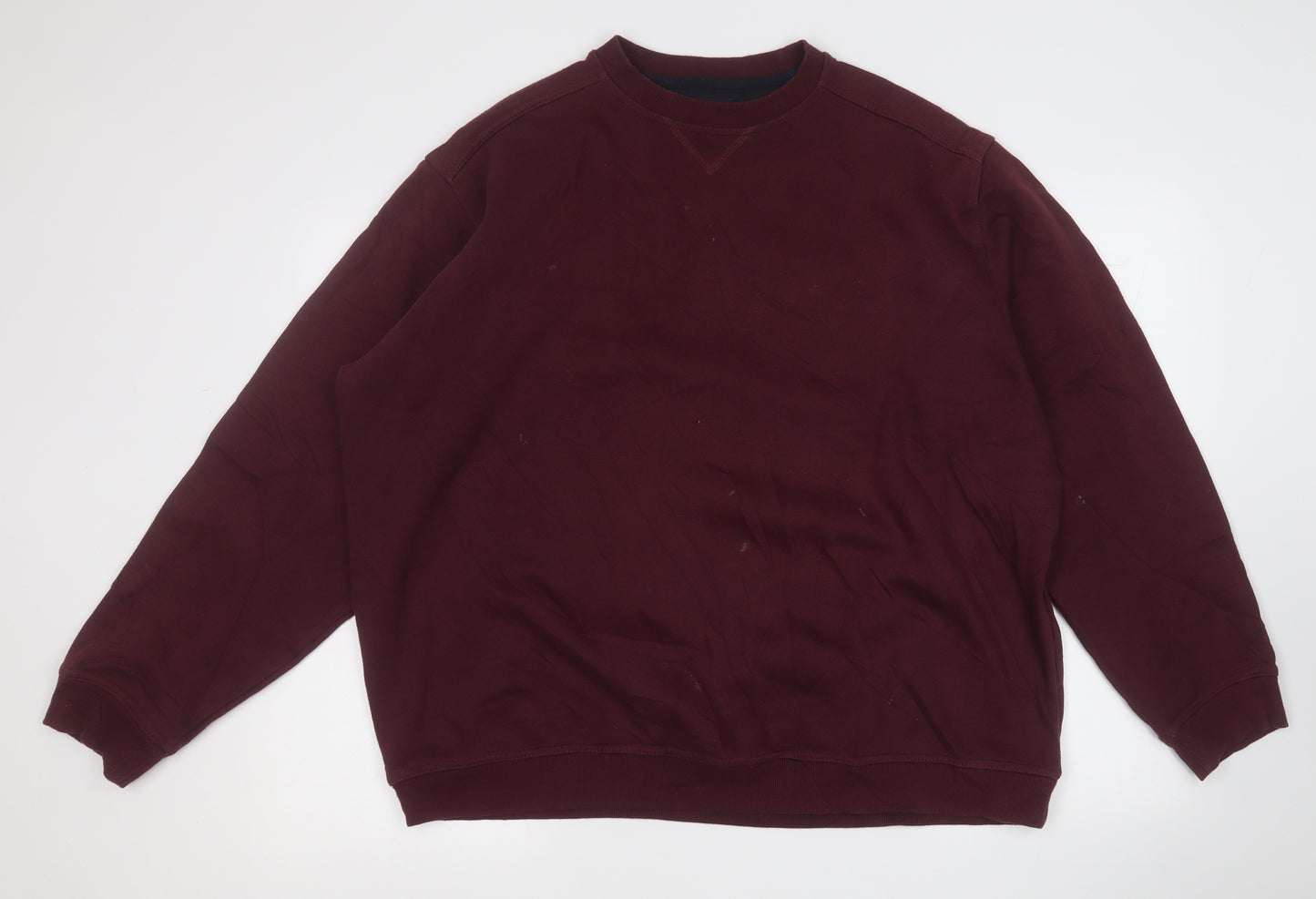 JAMES PRINGLE  Mens Red  Cotton Pullover Sweatshirt Size XL