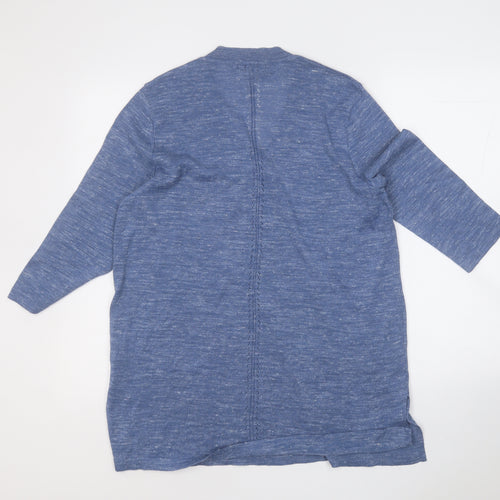 Amaryllis Womens Blue V-Neck  Acrylic Pullover Jumper Size 16