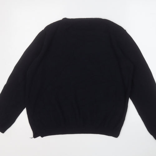 River Island Womens Blue Round Neck  Acrylic Pullover Jumper Size S