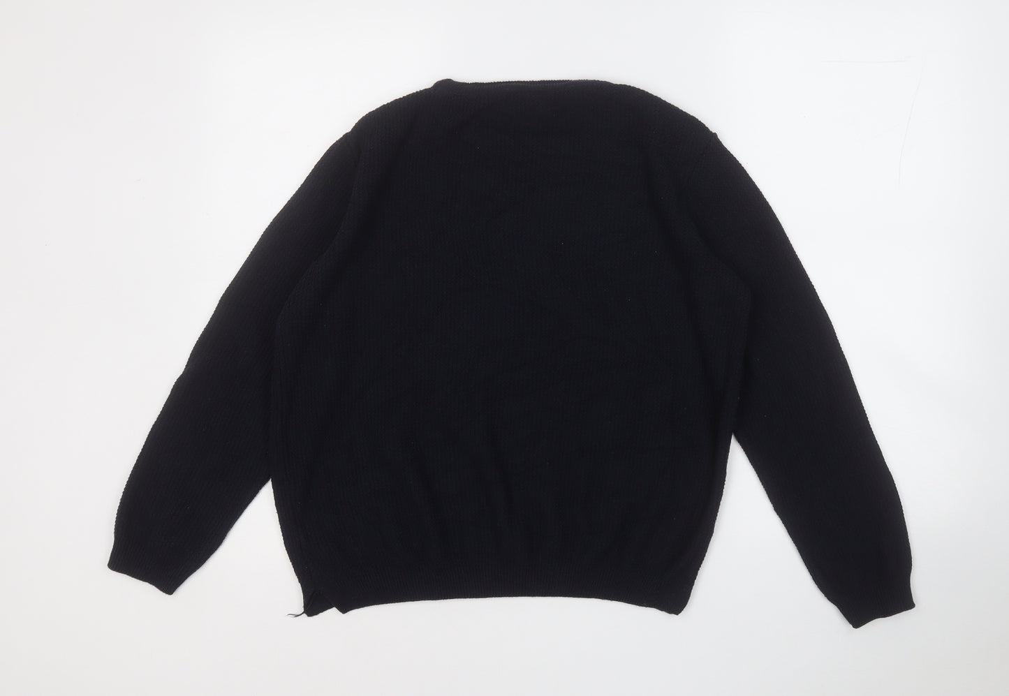 River Island Womens Blue Round Neck  Acrylic Pullover Jumper Size S