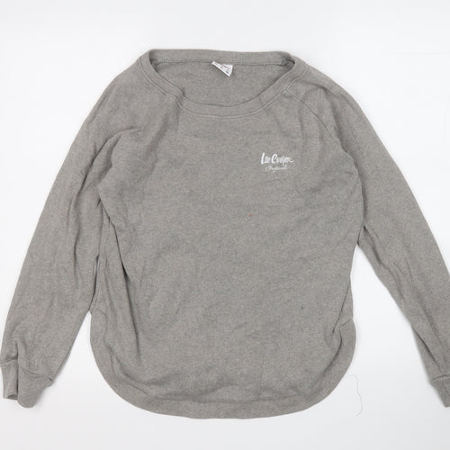 Lee Cooper Womens Beige  Cotton Pullover Sweatshirt Size 10