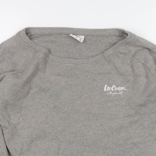Lee Cooper Womens Beige  Cotton Pullover Sweatshirt Size 10