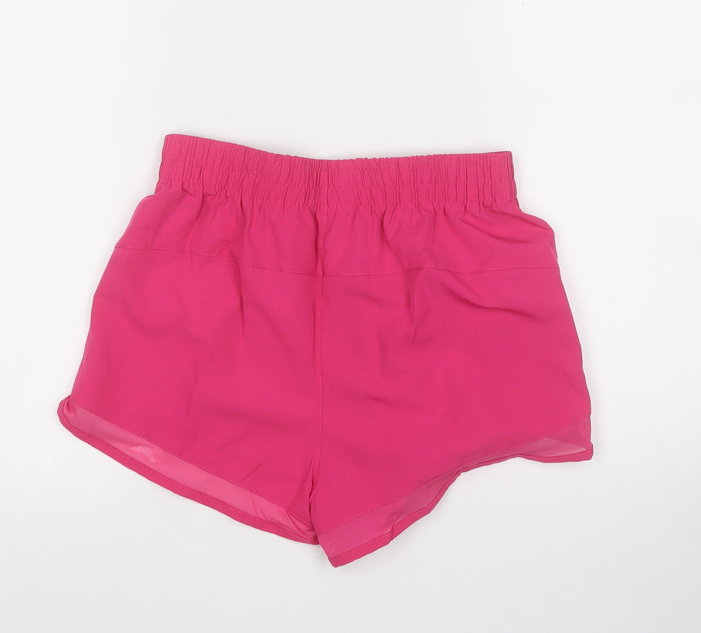 Workout Womens Pink  Polyester Sweat Shorts Size 6  Regular