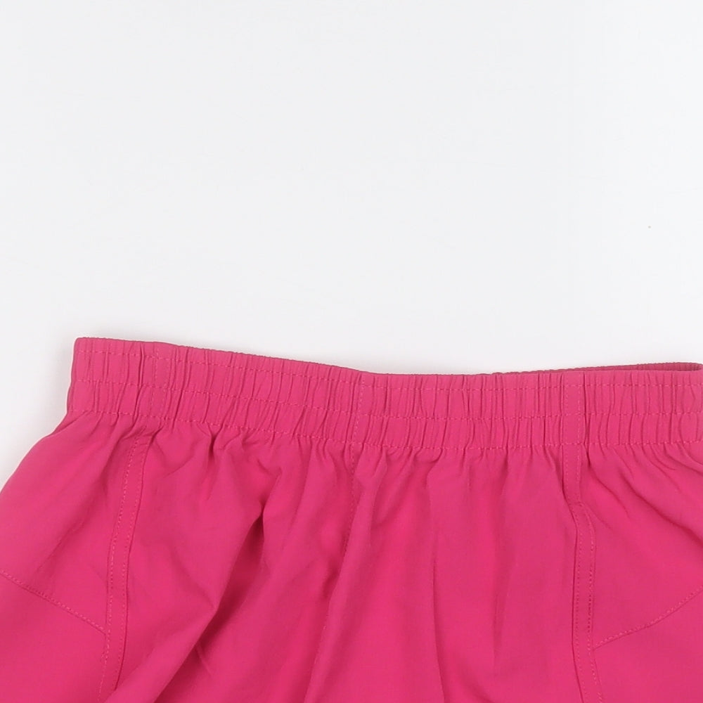 Workout Womens Pink  Polyester Sweat Shorts Size 6  Regular