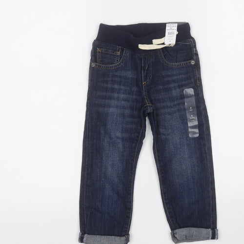 Gap Boys Blue  Cotton Straight Jeans Size 4 Years  Regular