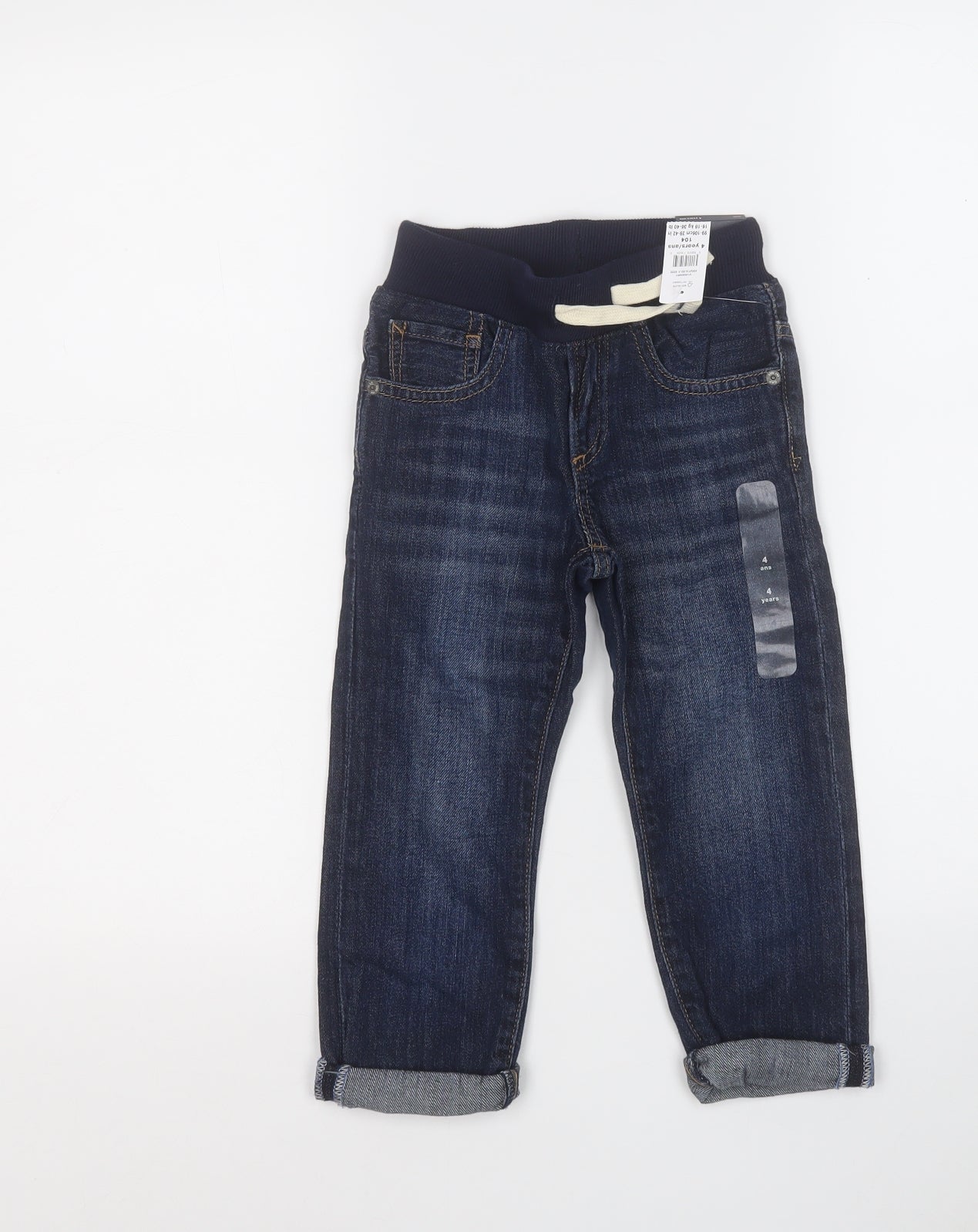 Gap Boys Blue  Cotton Straight Jeans Size 4 Years  Regular
