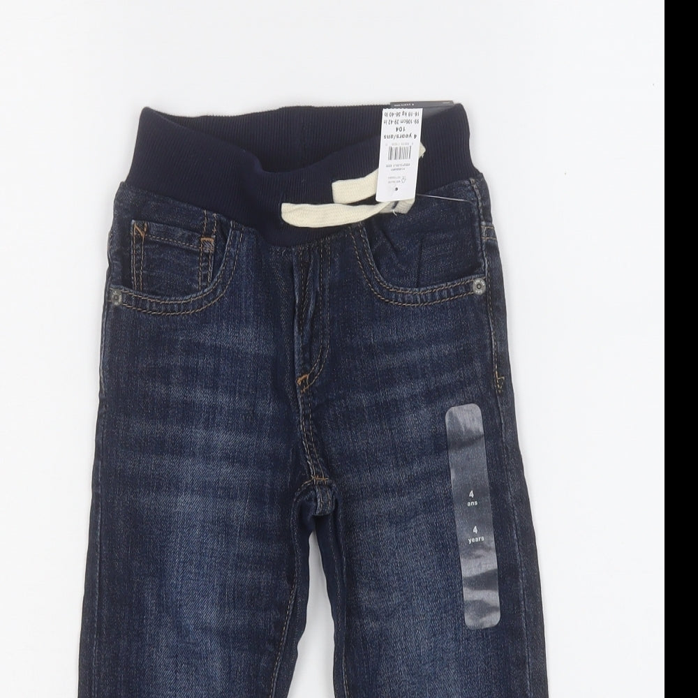 Gap Boys Blue  Cotton Straight Jeans Size 4 Years  Regular