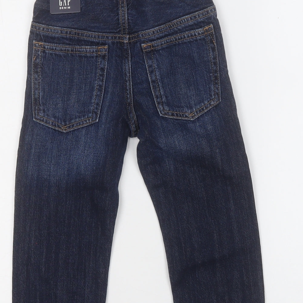 Gap Boys Blue  Cotton Straight Jeans Size 4 Years  Regular
