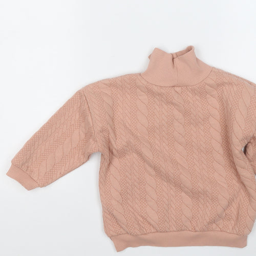 Matalan Girls Orange  Polyester Pullover Sweatshirt Size 2-3 Years