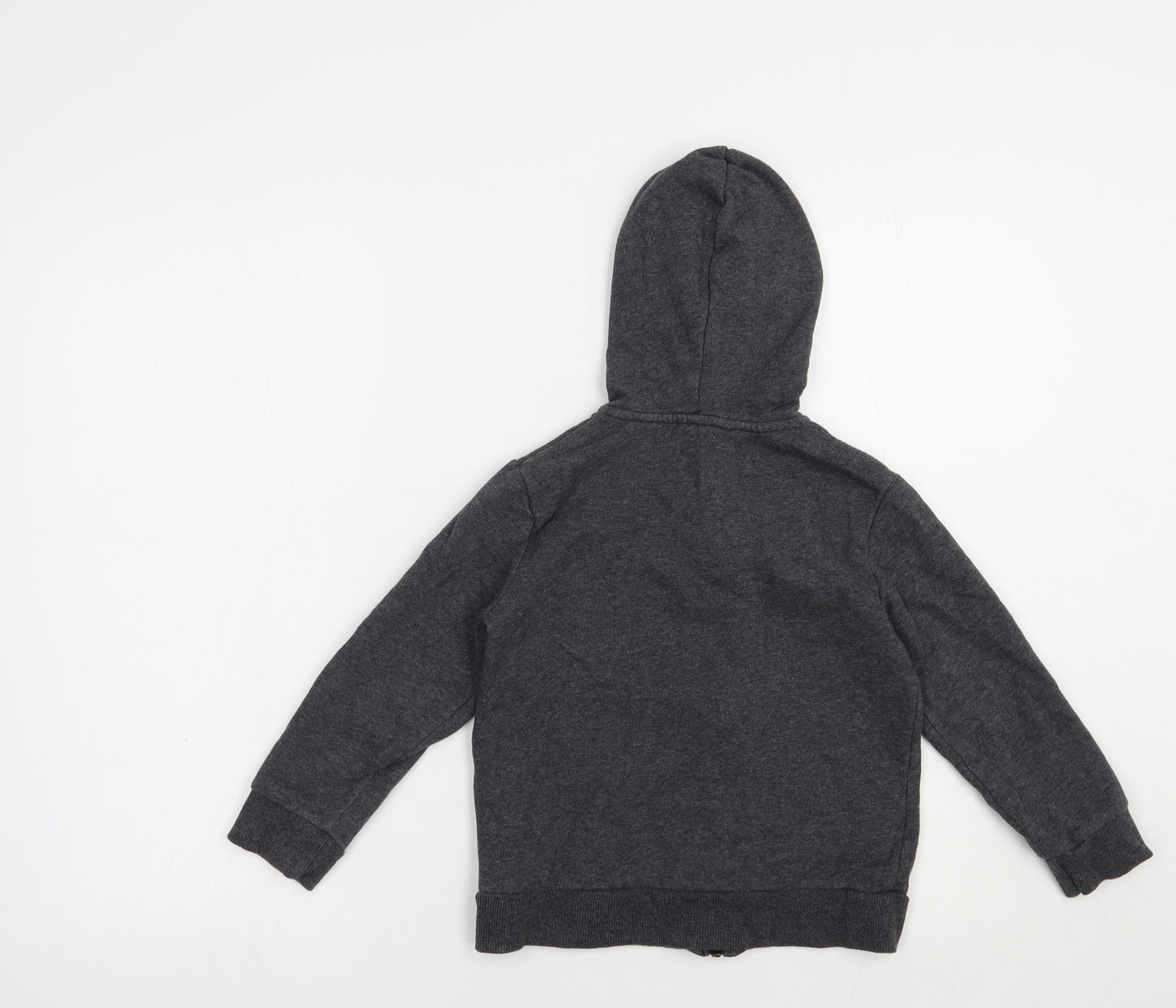 H&M Boys Grey  Cotton Full Zip Hoodie Size 4-5 Years  Zip
