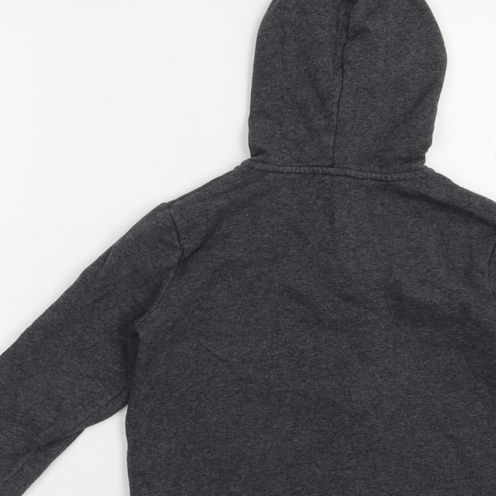 H&M Boys Grey  Cotton Full Zip Hoodie Size 4-5 Years  Zip