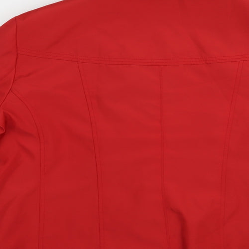 Eleganze Womens Red   Jacket  Size 16  Button