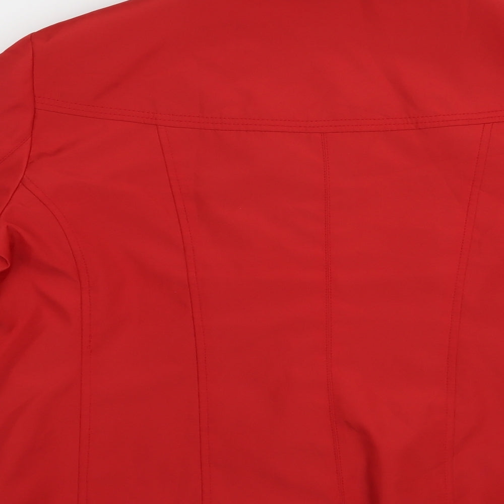 Eleganze Womens Red   Jacket  Size 16  Button
