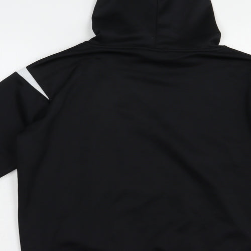 Pendle Mens Black  Polyester Pullover Hoodie Size S