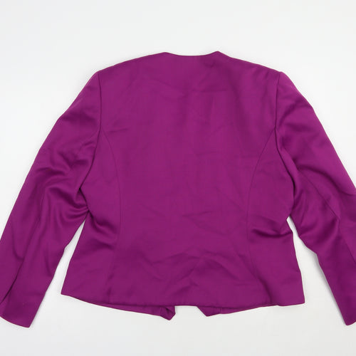 Elle London Womens Purple   Jacket Blazer Size 16  Button