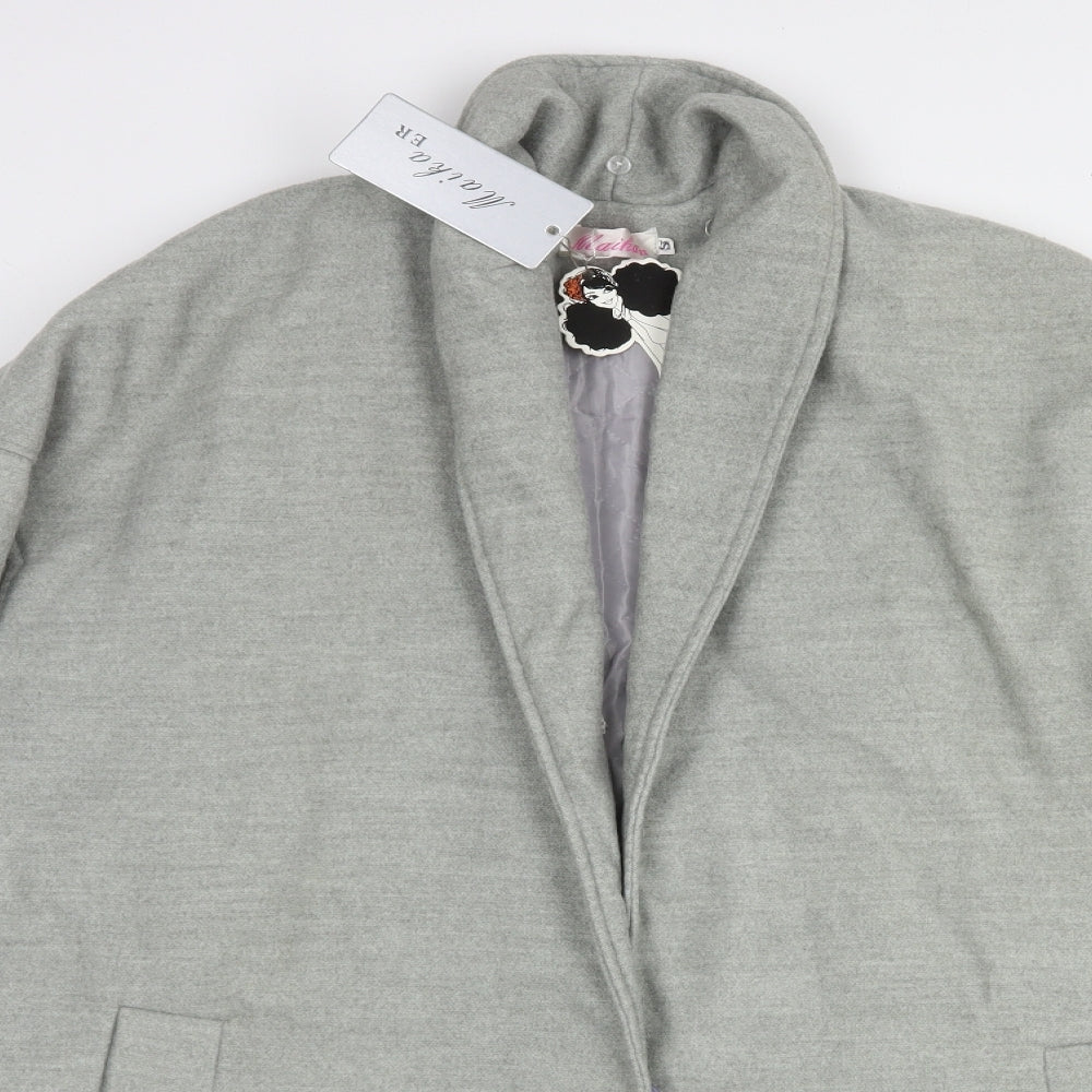 Maika Womens Grey   Overcoat Coat Size S  Snap
