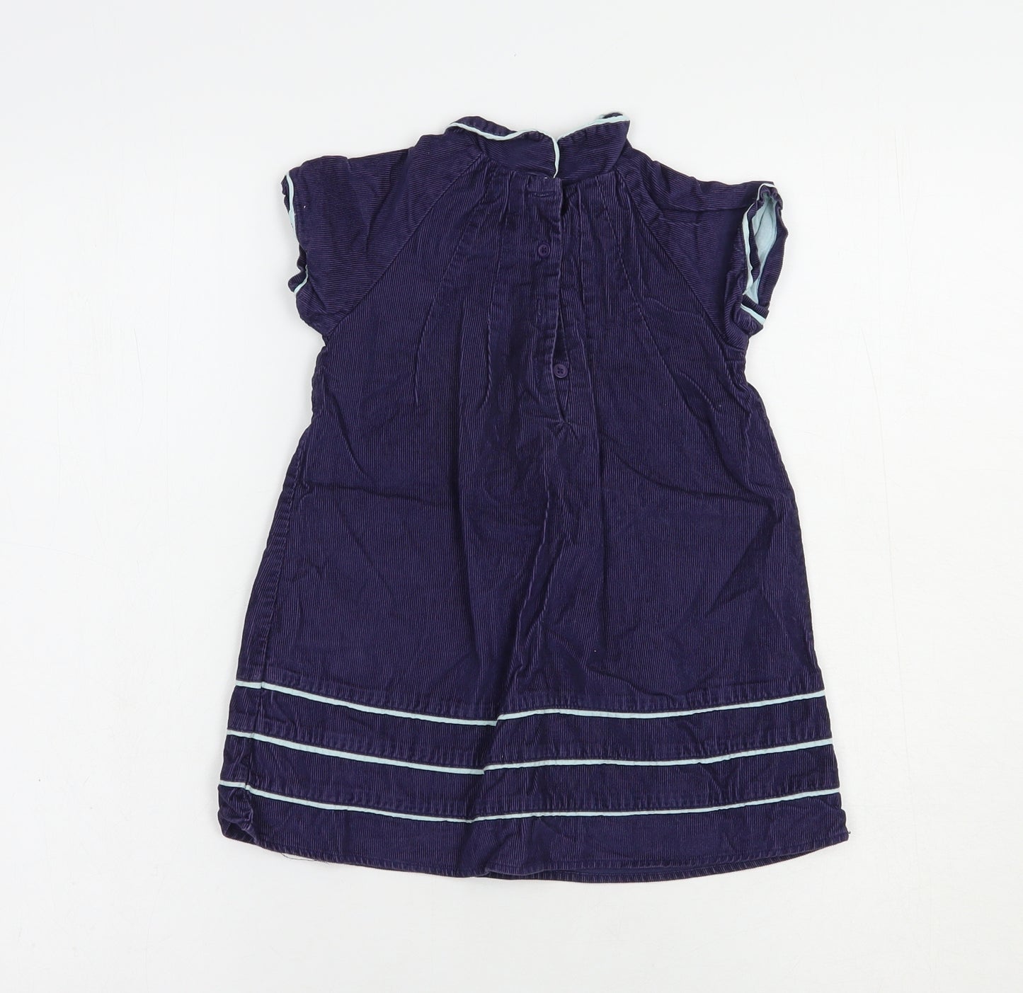 Boden Baby Blue  Cotton A-Line  Size 18-24 Months  Collared Button