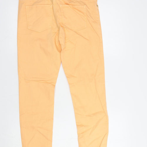 Esprit Womens Orange  Cotton Skinny Jeans Size 30 in L27 in Regular Button