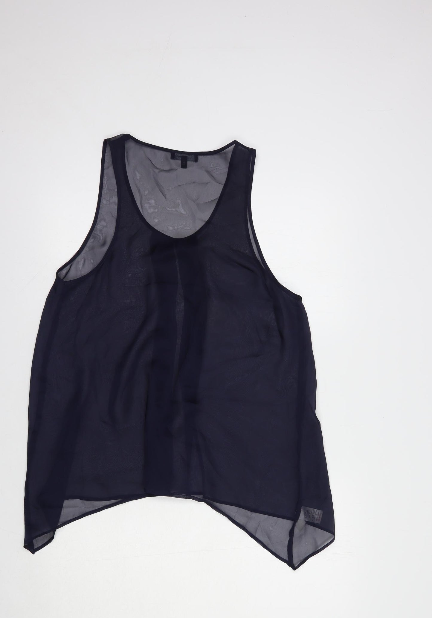 NEXT Womens Blue  Polyester Basic Tank Size 14 Scoop Neck