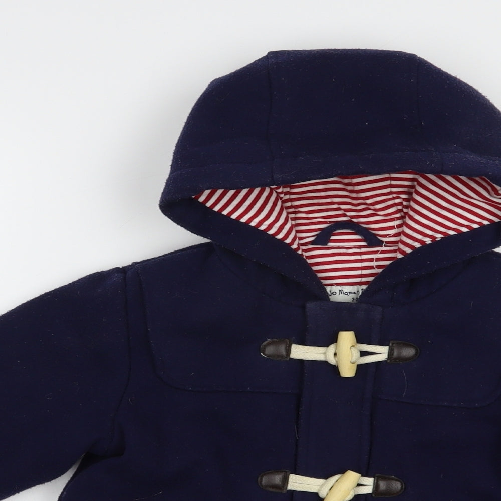 JoJo Maman Bébé Girls Blue   Jacket  Size 2-3 Years  Zip