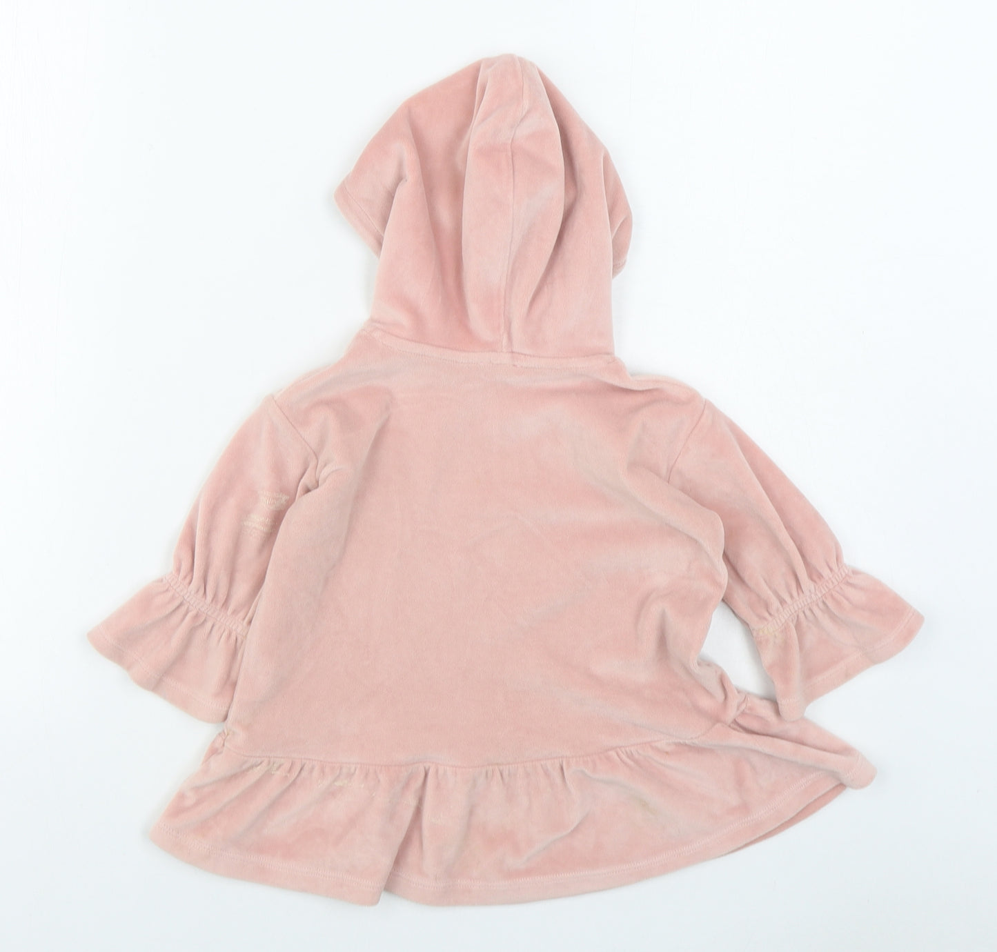 River Island Girls Pink  Polyester Pullover Jumper Size 9-12 Months  Pullover