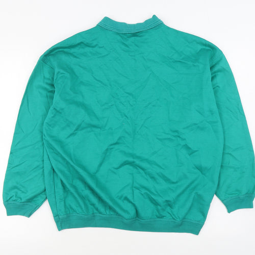 St Michael Womens Green  100% Cotton Pullover Sweatshirt Size 10  Pullover