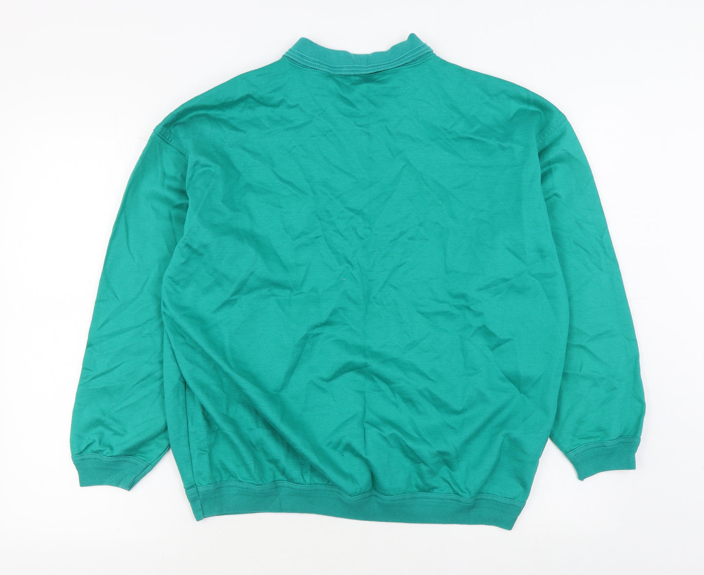 St Michael Womens Green  100% Cotton Pullover Sweatshirt Size 10  Pullover