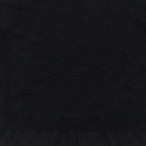 NEXT Womens Black Round Neck  Viscose Pullover Jumper Size M