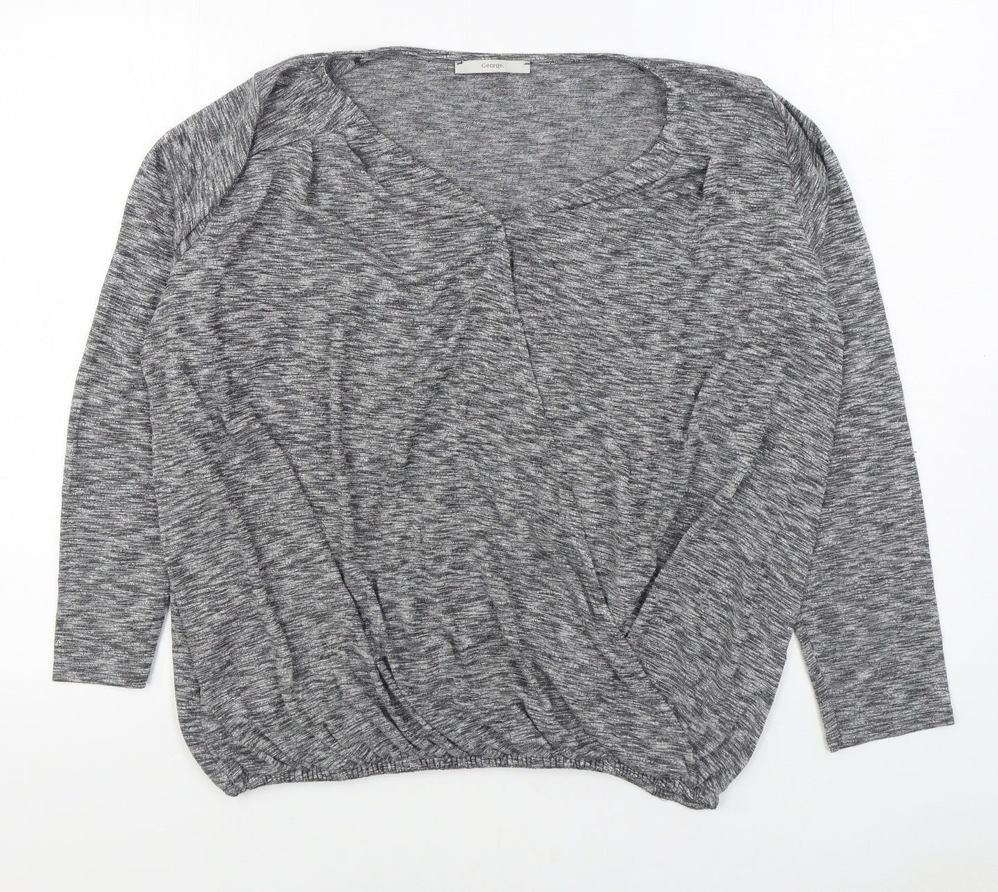 George Womens Grey  Polyester Pullover Sweatshirt Size 18  Pullover