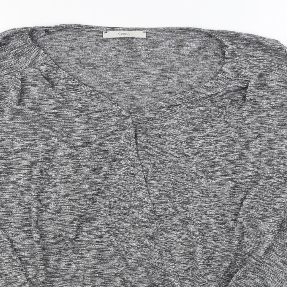 George Womens Grey  Polyester Pullover Sweatshirt Size 18  Pullover