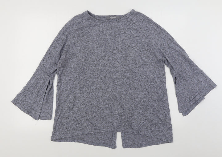 COIN 1804 Womens Blue  Rayon Pullover Sweatshirt Size L  Pullover