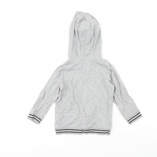 Blue Zoo Boys Grey Crew Neck  Cotton Pullover Jumper Size 3-4 Years