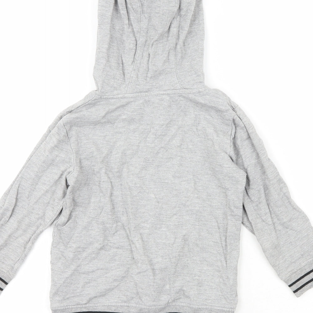 Blue Zoo Boys Grey Crew Neck  Cotton Pullover Jumper Size 3-4 Years