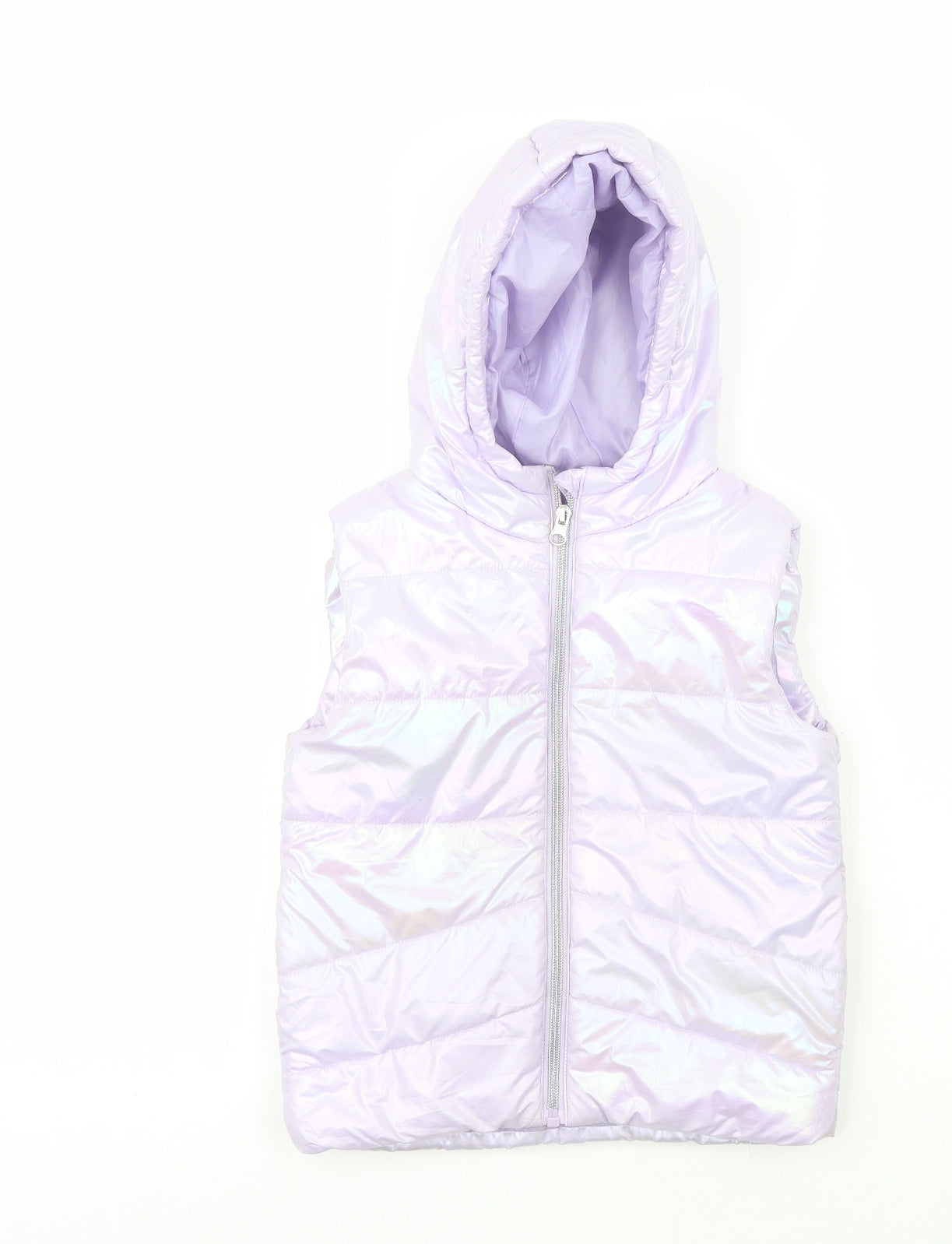 Dunnes Girls Purple   Gilet Coat Size 6-7 Years