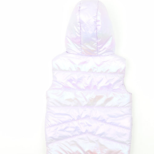 Dunnes Girls Purple   Gilet Coat Size 6-7 Years
