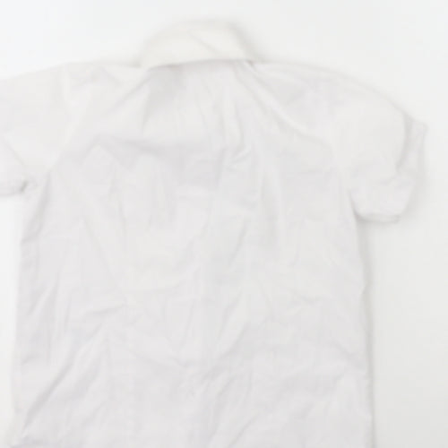 George Girls White  Polyester Basic Button-Up Size 4-5 Years Collared