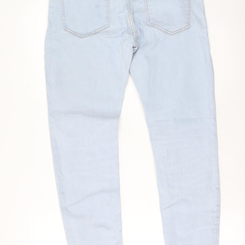 Denim & Co. Womens Blue  Cotton Skinny Jeans Size 30 L30 in Regular