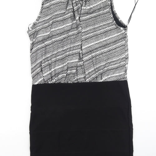 Quiz Womens Grey  Polyester Bodycon  Size 16  Round Neck