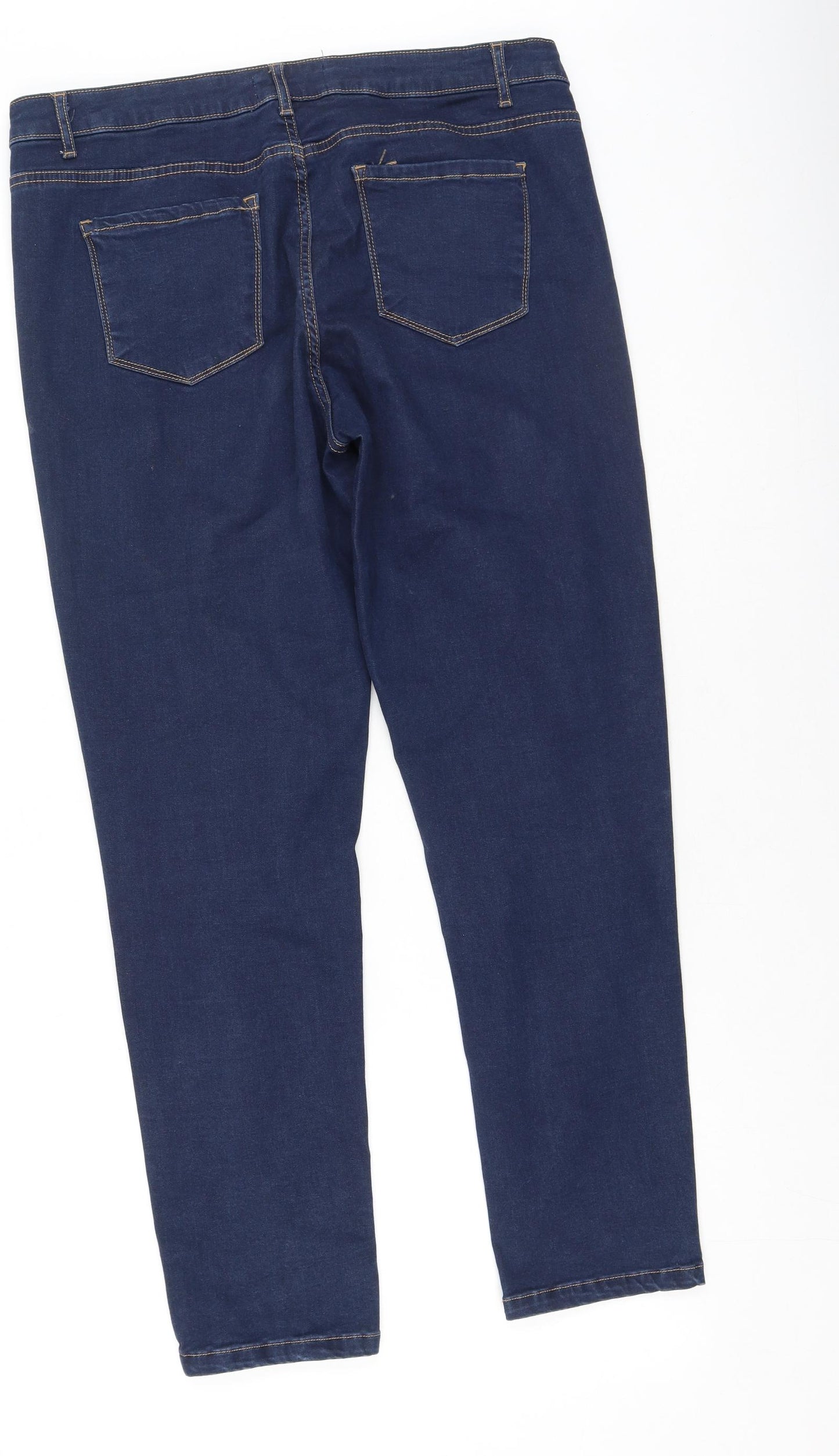 Gerard Womens Blue  Cotton Straight Jeans Size 14 L28 in Regular